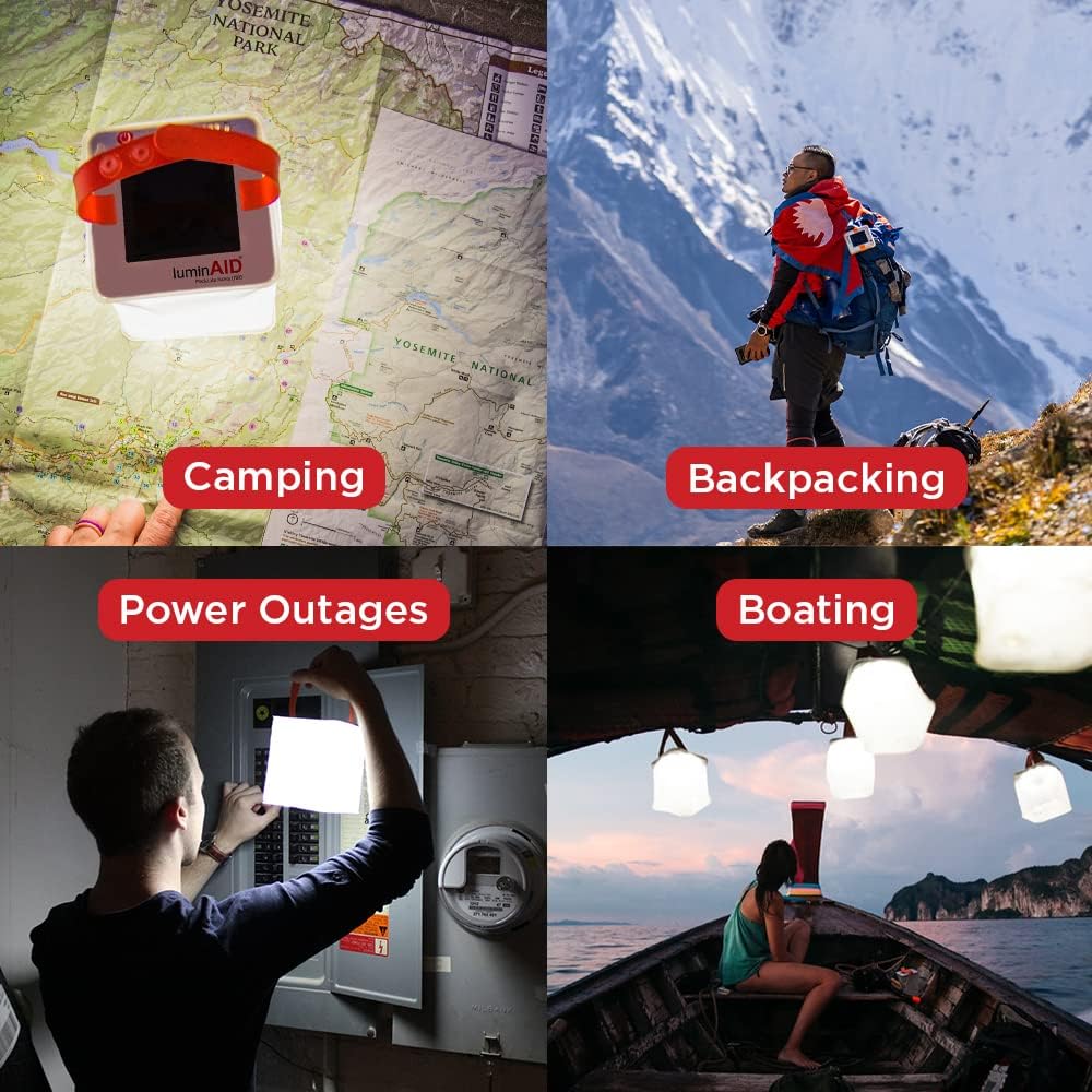 LuminAID Solar Camping Lantern - Inflatable LED Lamp Perfect for Camping, Hiking, Travel and More - Emergency Light for Power Outages, Hurricane, Survival Kits - As Seen on Shark Tank - Image 9