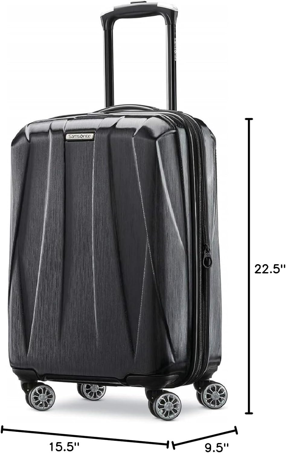 Samsonite Centric 2 Hardside Expandable Luggage with Spinners, Black, Carry-On 20-Inch - Image 9